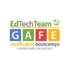 EdTechTeam's Certification Bootcamp Handle. Follow us to experience the amazing learning that happens at our Certification Bootcamps!