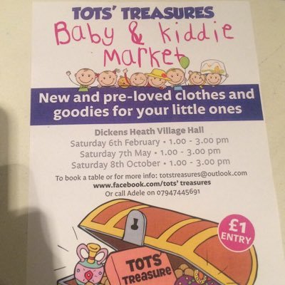 tots_treasure's profile picture. We organise pre-loved and new kids' table top sales. contact totstreasures@outlook.com for details of future events or to book a table.