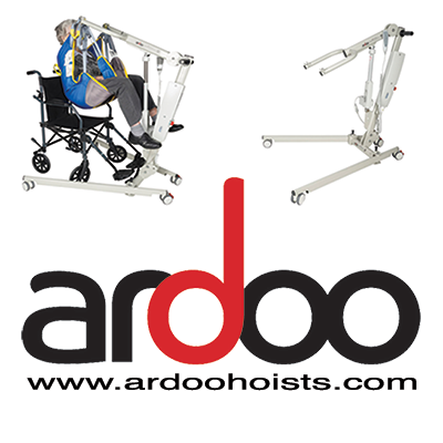 The Ardoo Caresafe 140 hoist is the lightest, most compact, portable disability hoist on the market. Available worldwide via Ardoo Hoists/approved distributors.