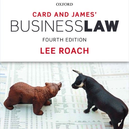 Twitter account accompanying the 4th edition of Card & James' Business Law, published by OUP. Provides legal updates and commentary.
