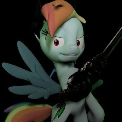 Hi! i am the great Rainbine! you cant beat me! hhahahahha! this are my friends @DERPIGUN @BrutalightS @Pinkis_Cupcake @MLP_Flutteshout @rarifruit @ApplePills1