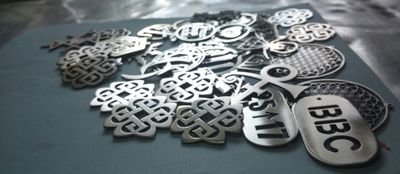 Rock pendants made of stainless steel. International shipping. Payment PayPal.