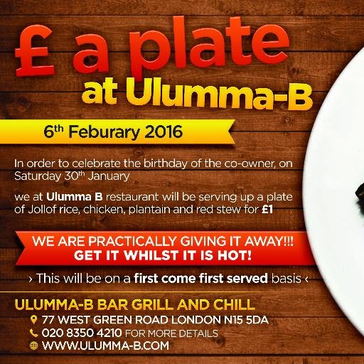 Ulumma-B Nigerian Igbo Restaurant and Bar Where Demand Is High, Seats Are Limited, Food is Great. For People With High Standards