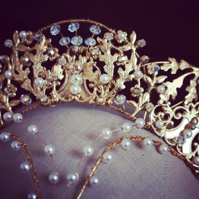 Designer of historically inspired tiaras and headdresses