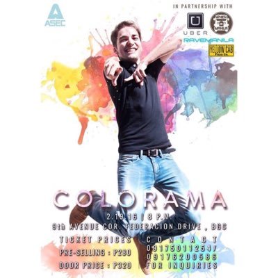 The Ateneo Student Exchange Council presents COLORAMA | Feb 17, BGC | #Colorama2017 #ColorTheNight