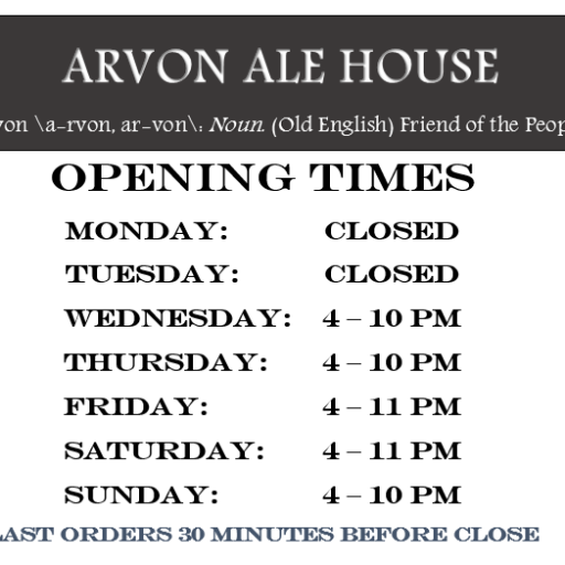 1st Micropub in Mid Wales. 5 guest ales 8 perry & cider. ew beer every day! Like us on https://t.co/28v16yTohi. arvonales@gmail.com. CPOTY & POTY for Wales 2016