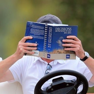 That awkward moment when you realize the guy you didn't give relief to signs your paycheck - The point of view from a guy that watches everybody else play golf.