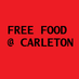 FREE FOOD @ Carleton (@freefoodatcu) Twitter profile photo FREE FOOD @ Carleton (@freefoodatcu) Twitter profile photo