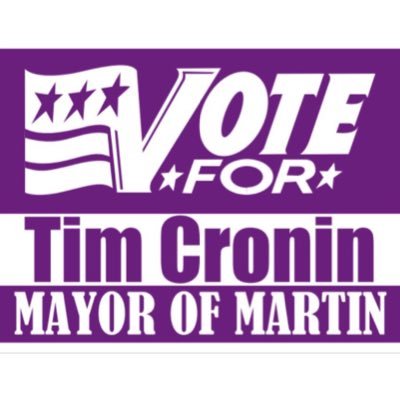 Defunct campaign account of Tim Cronin (@tjcro21) for @MartinInstitute Mayor. Fake election for a @ScottFerson class. #mapoli