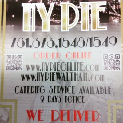 NYPieWaltham's profile picture. NY Pie. 934 Moody st waltham ma