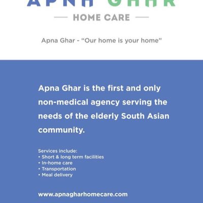 we are the first senior care agency to serve the elderly southasian community. we provide free training as aides to woman who have been victims of abuse.