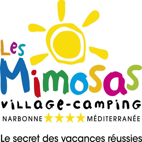 Yelloh Village Camping Les Mimosas 4* Emplacements tente, caravane, camping-car, Mobil homes, Parc aquatique, piscines avec toboggans. Languedoc-Roussillon