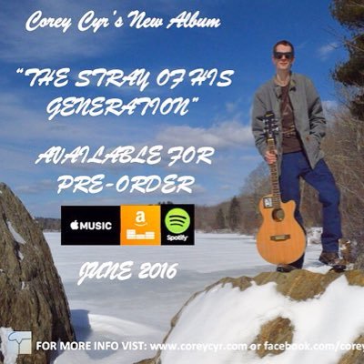 Promoting everything about the #StrayOfHisGeneration- @CoreyCyrMusic PreOrder: The Stray Of His Generation https://t.co/DPHZ0T0K5Y Fan/Parody Account