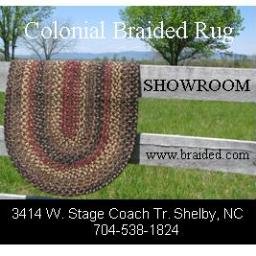 This is the official Colonial Braided Rug Company Twitter.
We are able to customize a braided rug for you in any size and color. Call 1-800-676-6922 for samples