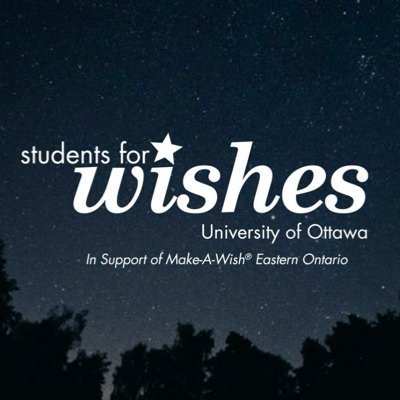 Students for Wishes is a @uOttawa club in support of @MakeAWishEO. Help us make every wish a #WishGranted!