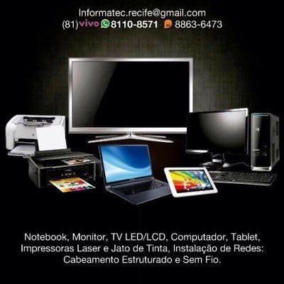 informatecrecif's profile picture. comércio e assistência técnica em equipamentos de informática e eletrônica