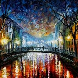 Leonid Afremov es uno de los artistas distinguidos, conocido por su forma extraordinaria de pintura y un poderoso impacto emocional de sus obras de arte.