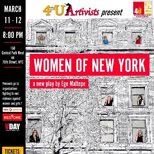 4thU Artivists, formally known as 4thU VDay: We're V-Warriors 4thU NYC using Theater & Art to raise awareness & funds to stop violence against women & girls