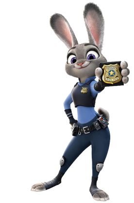 The first bunny ever to join Zootopia's police department!