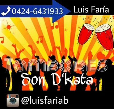 Agrupacion de Tambores con mas de 10 años de experiencia, animamos tu rumba al mejor ritmo de samba y tambor, bailarinas y mucho mas!
ig: luisfariab