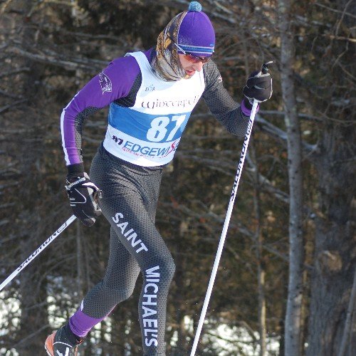 Saint Michaels College, Division II Nordic Team from a small school in VT, competing in the EISA.