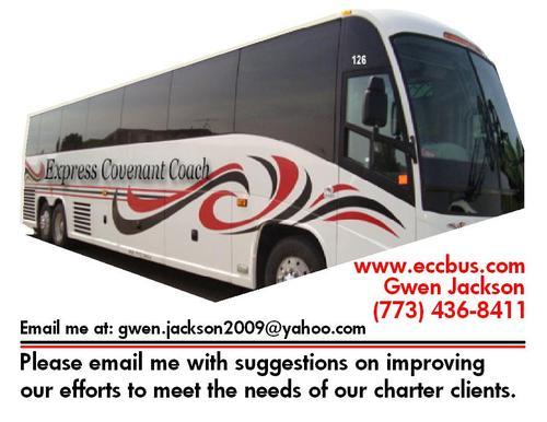 Gwen Jackson is the Marketing Director for Express Convenant Coach in Chicago, IL.