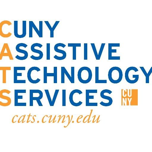 CUNY Assistive Technology Services (CATS) supports technologies used by CUNY students with disabilities. Connect with us on Facebook: http://t.co/skXOBNWgPS