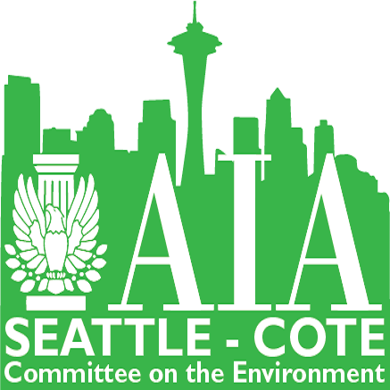 Promoting a sustainable built environment through education and advocacy.  Tweets by co-chairs Shannon Bunsen, @Rosa_folla, and members of AIA Seattle COTE.