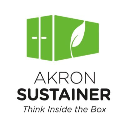 The Akron Sustainer is an 8x20 foot shipping container designed to educate and influence individuals to make smarter choices relating to sustainability.