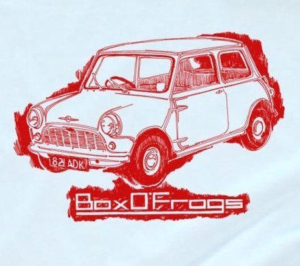 We Love Clothes, We Love Mini's, We Love being Box O'Frogs