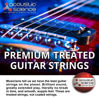 AcousticScience's profile picture. Everything you like about ‘coated’ strings, without all the things you don’t. Brilliant, uncompromising sound that must be heard to be believed.