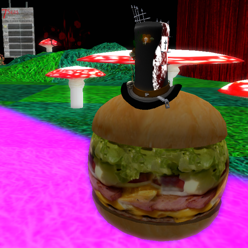 FadeTrapdoor's profile picture. I'm the most dangerous Cheeseburger wearing a Top Hat known to Second Life residents. Ph34r M3!! :D