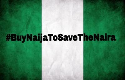 Let's make Naija look good.
Let's save our economy. 
Together.
