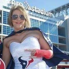 The Super Texan supports Houston Texans football. Every down, pass, punt & tackle