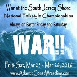Atlantic Coast Wrestling, Home of the War at the Shore & National Duals, Wildwood (NJ); Kick Off Classic (Pitman, NJ) #shorewar2019
