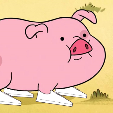 Hello! I'm waddles the pig! I like corn and living with my owner Mabel! I'm sad that I left Gravity Falls, but happy that I didn't have to leave Mabel!