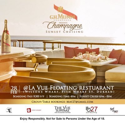 The Vue on Sunday bringing you beautiful views, good music and an unforgettable experience, every Sunday. Table Bookings: bookings@thevueonsundae.co.za
