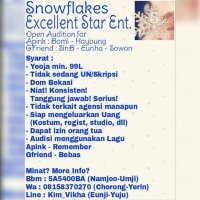 OPEN AUDITION!! (@snowflakes_dc) 's Twitter Profile Photo OPEN AUDITION!! (@snowflakes_dc) 's Twitter Profile Photo