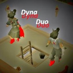 Dynaduo - Mr GoonBag & Ww254.
Only Mr GoonBag monitors twitter. 
Youtube Channel: https://t.co/nW2XIfOdLX  Runescape 2007 videos! #runescape07