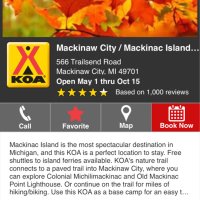 Mackinaw City KOA (@mackinawkoa) 's Twitter Profile