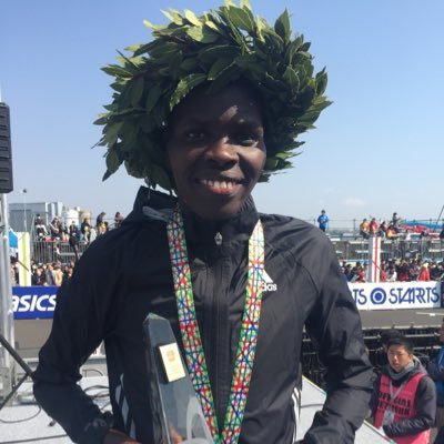 Mama Dishon, winner Tokyo Marathon 2016. PB 2:21:27. Athlete @VolareSports