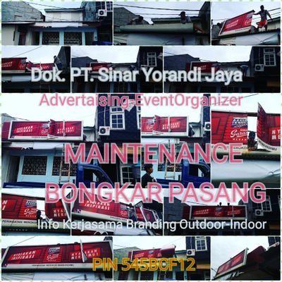 PT. Sinar Yurandi Jaya. Menerima jasa maintenace dan pemasangan branding outdoor and indoor sebagai media promosi anda.
wa. 081291258112