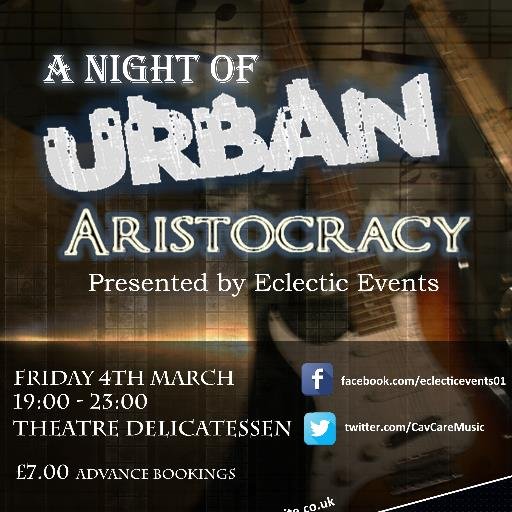 A 'Night of Urban Aristocracy' - hosted on the 4th of March at Theatre Delicatessen in Sheffield City Centre. In aid of Cavendish Cancer Cares 25th year