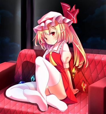 The little sister of Remilia scarlet ( @SexyVampyLoli) with a new found love for the naked body. she love's to play with her toys and her sister~ #loli #LewdRP