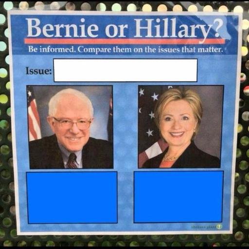 HillaryVsBern's profile picture. DM us your submissions | The original Hillary Vs Bernie account