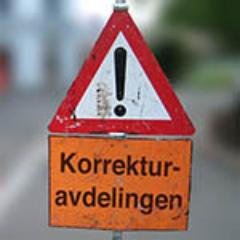 Korrekturavd's profile picture. Dette er den offisielle Twitter-kontoen til https://t.co/yX8M5IuQEc. Den er ikke i bruk!