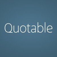 Quotable(@Quotable) 's Twitter Profile Photo