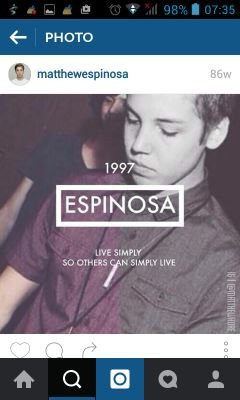MatthewArmiesPH's profile picture. Fan of Matthew Lee Espinosa
His First name is Matthew,His middle name is Lee,and his last name is Espinosa .....His First video on Youtube Dated July 13 2013