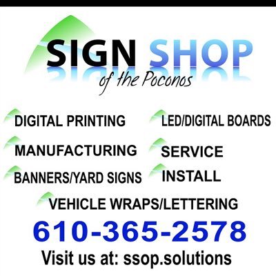 SSP can accommodate all of your signage and service needs. We work with many organizations along the east coast. Email us at: info@ssop.solutions.