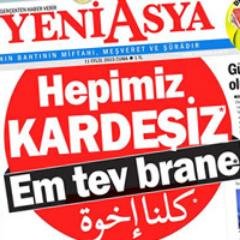 Yeni Asya Gazetesi, Risale-i Nur Enstitüsü, Yeni Asya Vakfı, Yeni Asya Nur Cemaati #TEKYÜREK #TEKSES #İNŞALLAH 0 (212) 655 88 59 ✉